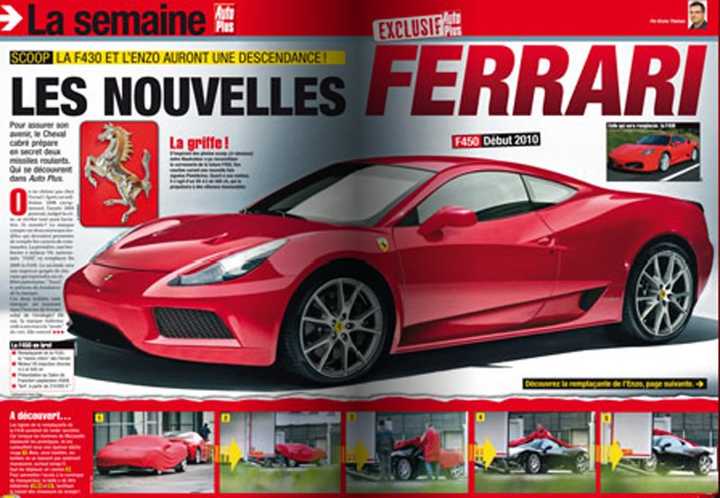 Illustration for article titled Is This The New 500 HP Ferrari F450?